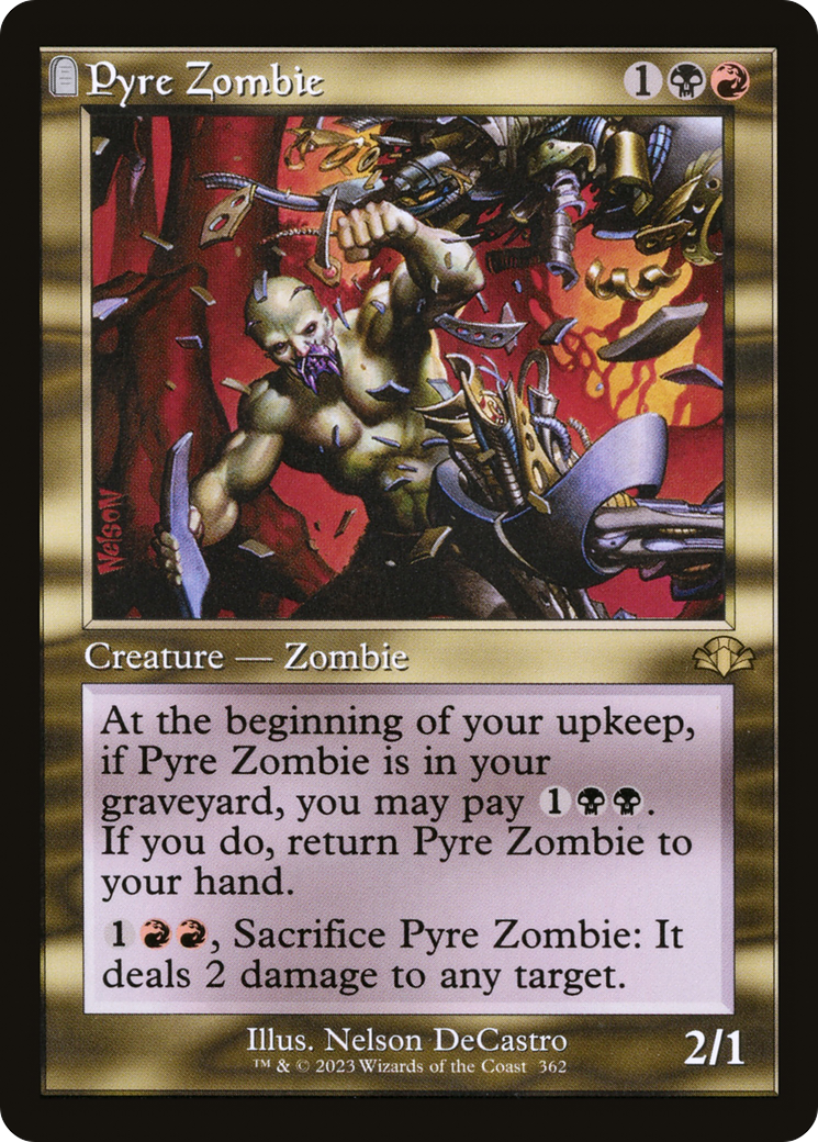 Pyre Zombie (Retro) (362) Foil - Dominaria Remastered
