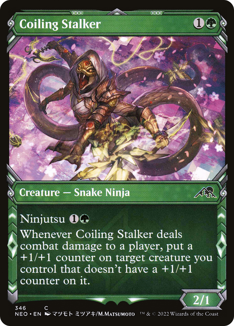 Coiling Stalker (Showcase) (346) - Kamigawa: Neon Dynasty