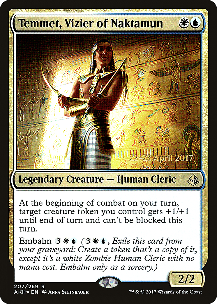 Temmet, Vizier of Naktamun (207) Foil - Amonkhet Promos