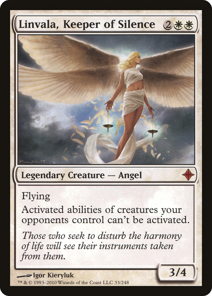 Linvala, Keeper of Silence (033) Foil - Rise of the Eldrazi
