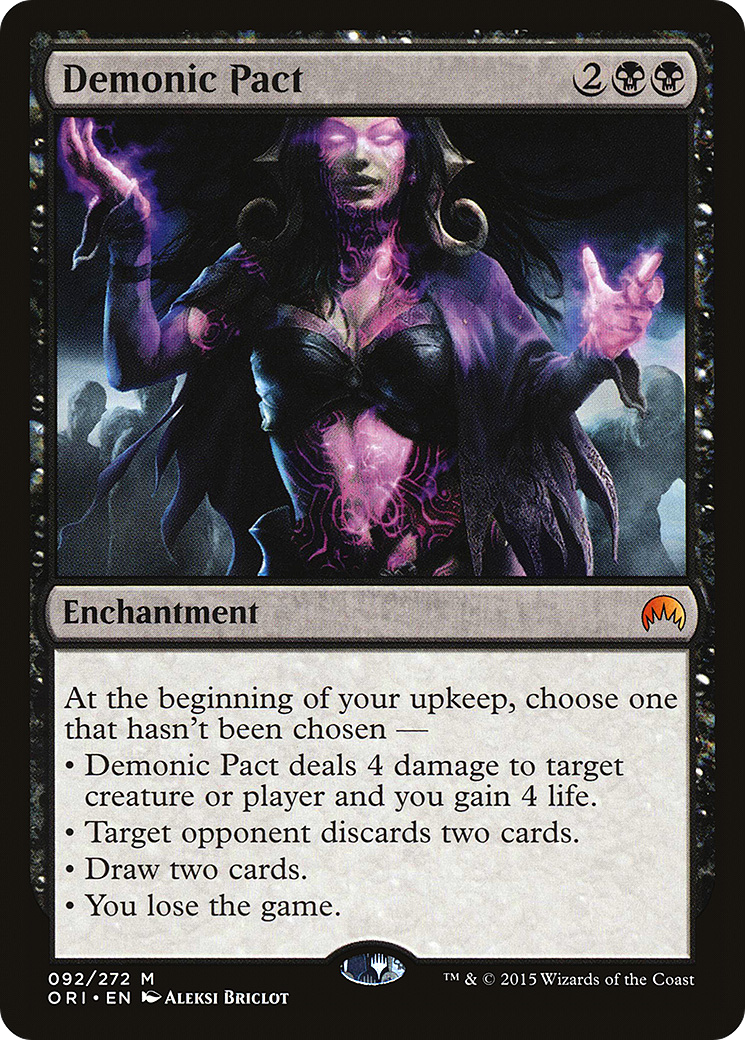 Demonic Pact (092) Foil - Magic Origins