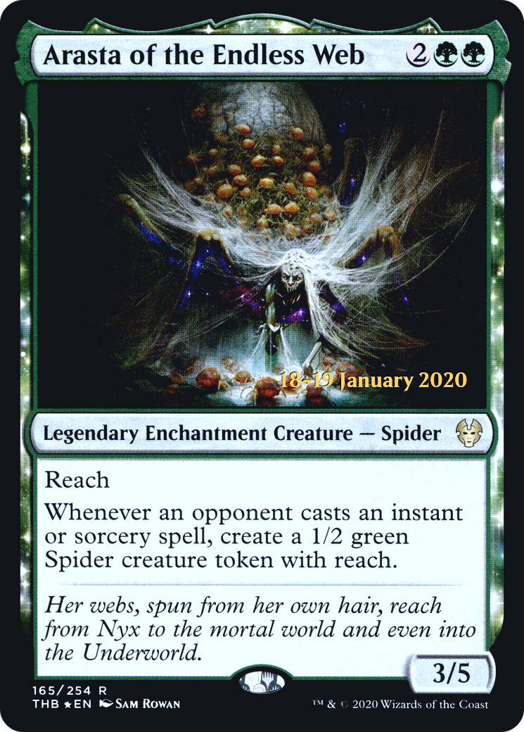 Arasta of the Endless Web (165s) Foil - Theros Beyond Death Promos