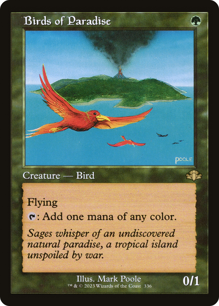 Birds of Paradise (Retro) (336) Foil - Dominaria Remastered
