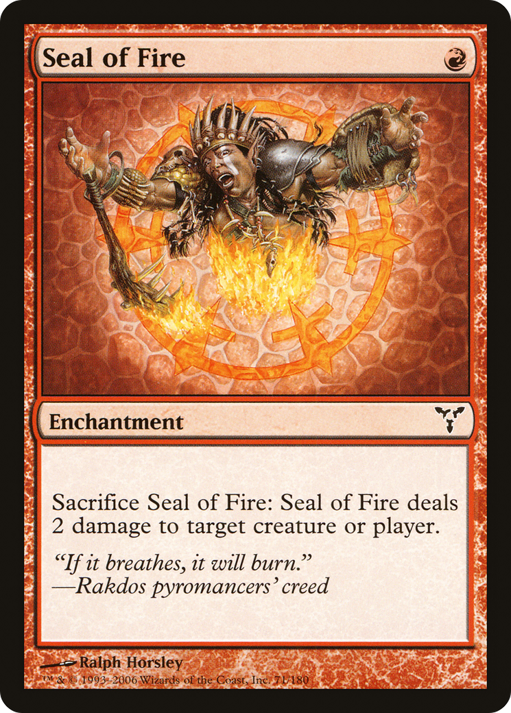 Seal of Fire (071) Foil - Dissension