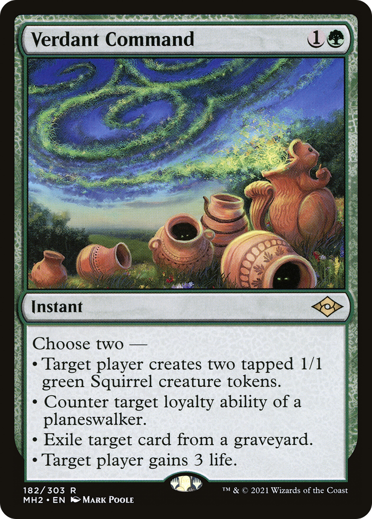 Verdant Command (182) Foil - Modern Horizons 2