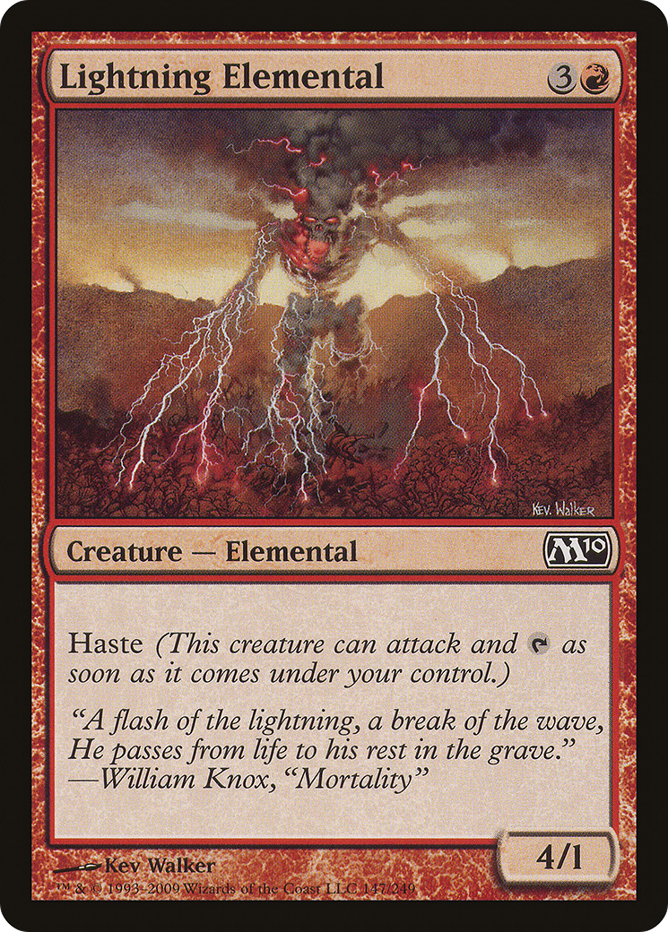 Lightning Elemental (147) Foil - Magic 2010
