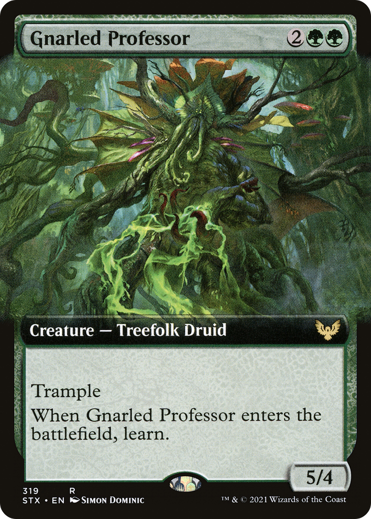 Gnarled Professor (Extended Art) (319) Foil - Strixhaven: School of Mages