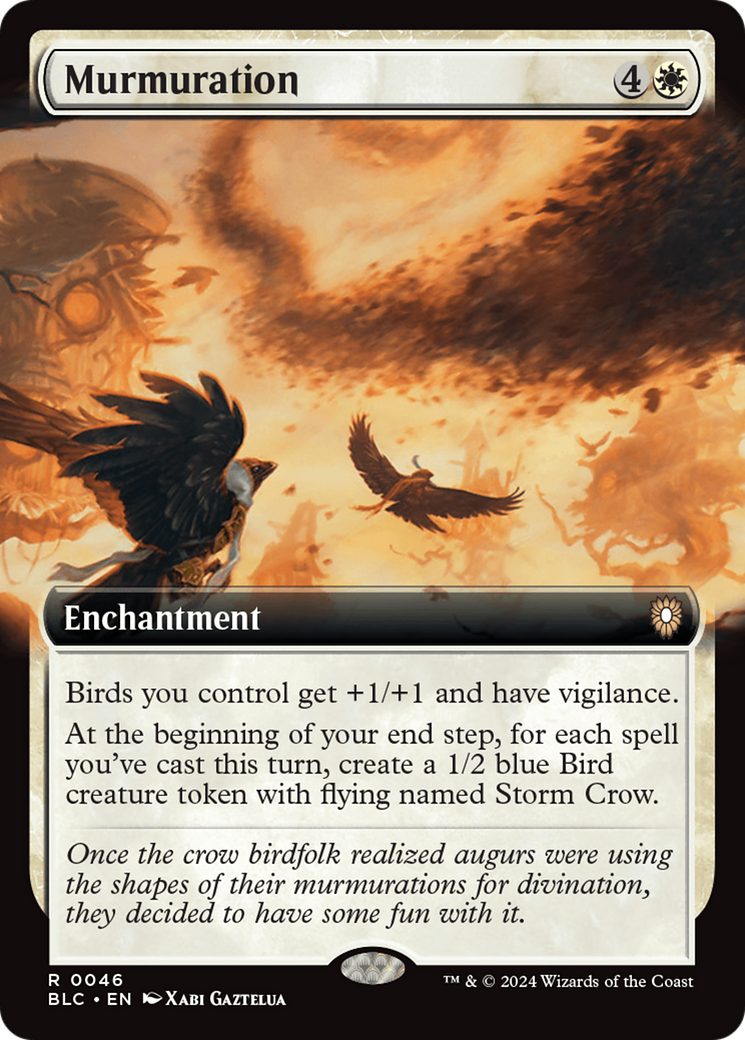 Murmuration (Extended Art) (046) - Bloomburrow Commander