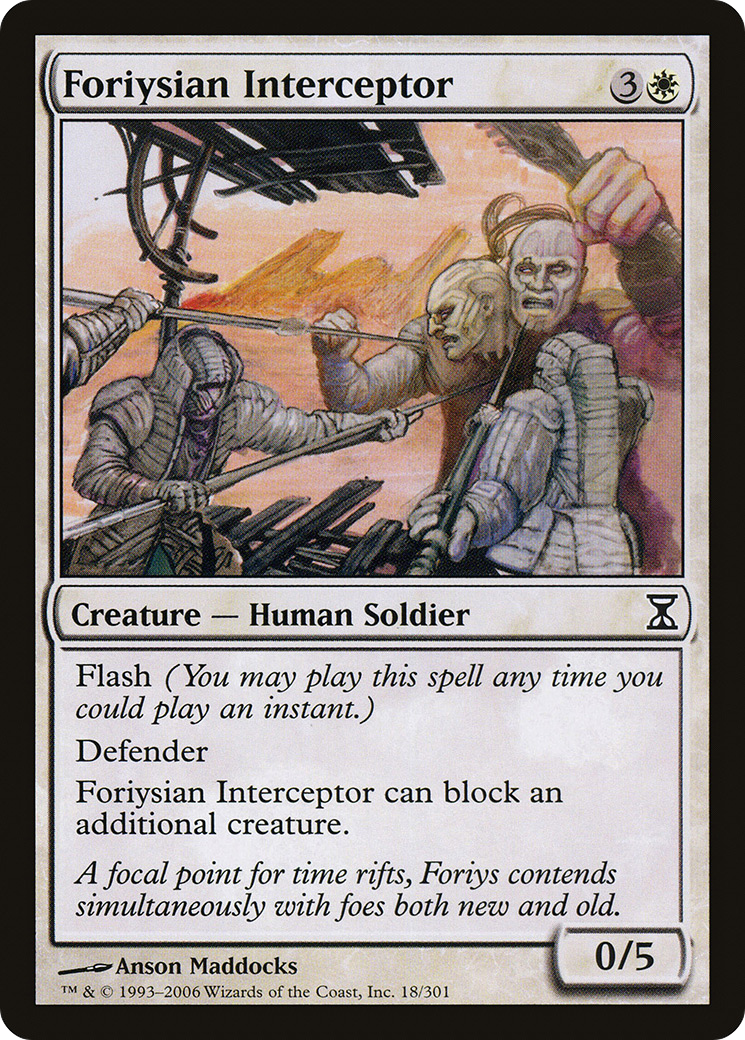 Foriysian Interceptor (018) Foil - Time Spiral
