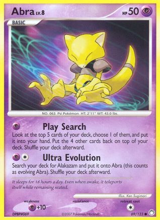 Abra (69) Reverse Holofoil - Mysterious Treasures