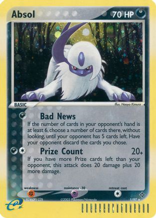 Absol (1) Reverse Holofoil - Dragon