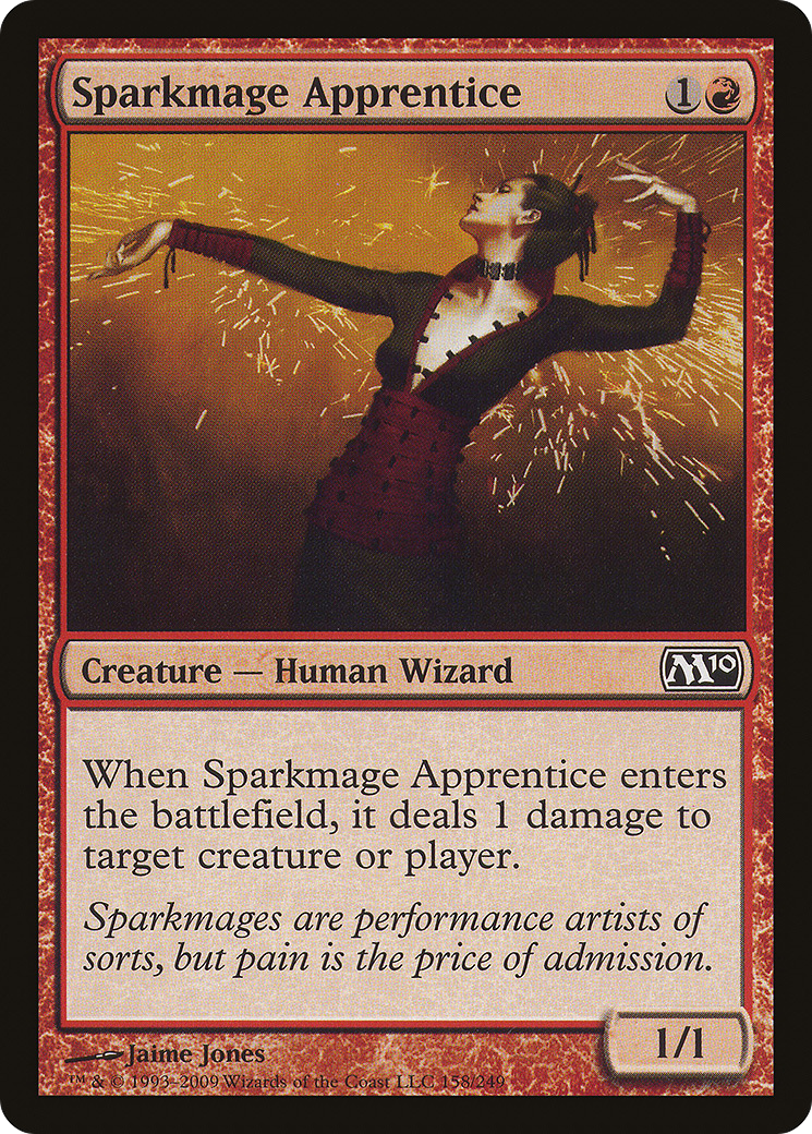 Sparkmage Apprentice (158) Foil - Magic 2010