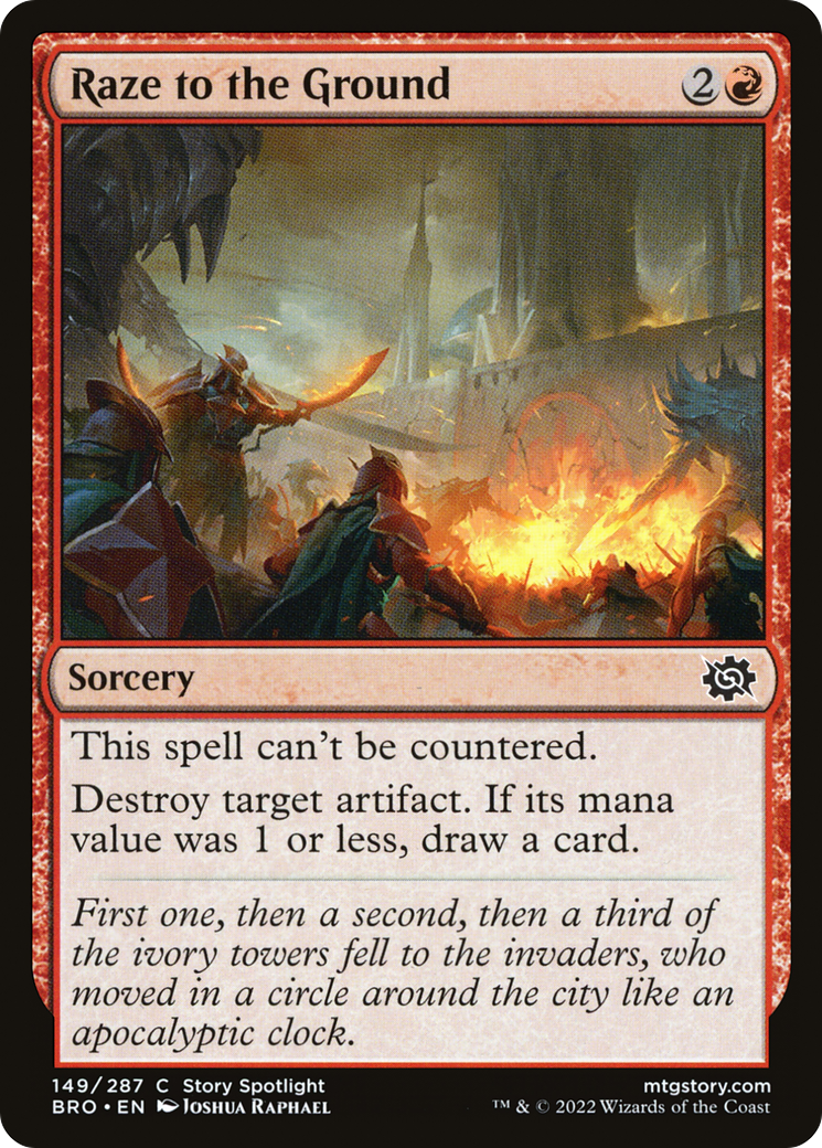 Raze to the Ground (149) Foil - The Brothers' War