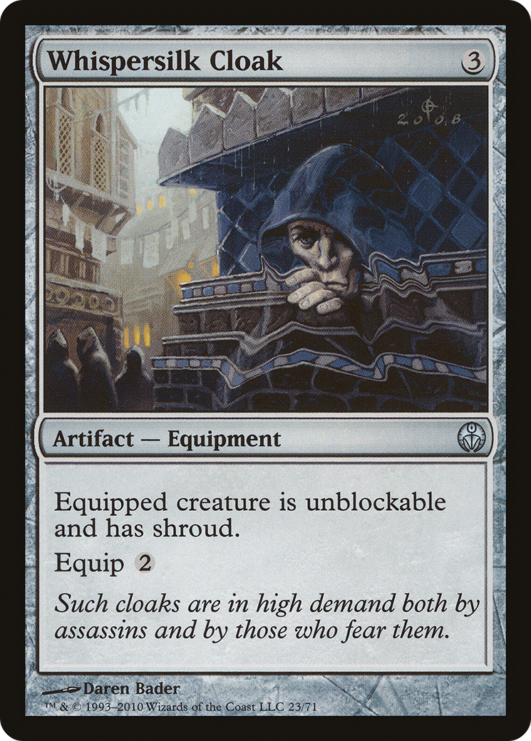 Whispersilk Cloak (023) - Duel Decks: Phyrexia vs. the Coalition