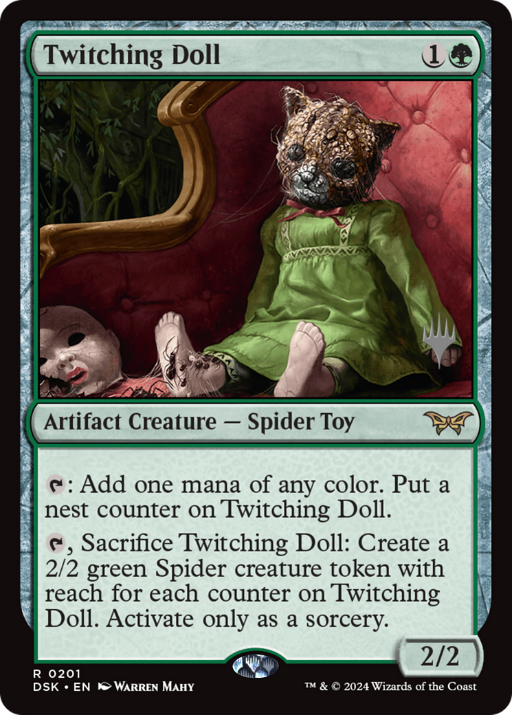 Twitching Doll (201) Foil - Duskmourn: House of Horror Promos