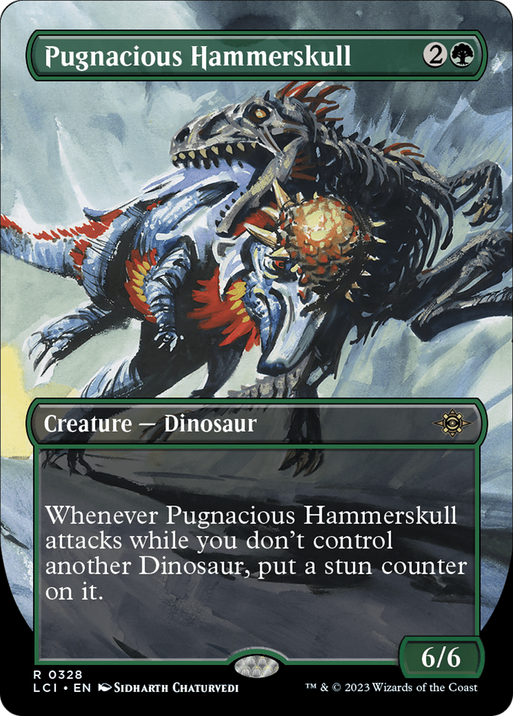 Pugnacious Hammerskull (Borderless) (328) Foil - The Lost Caverns of Ixalan
