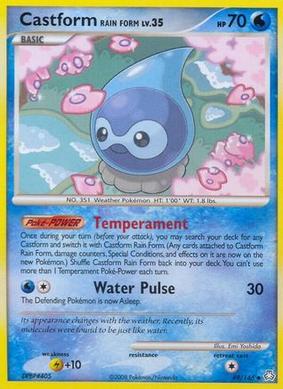 Castform Rain Form (49) Reverse Holofoil - Legends Awakened