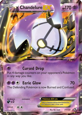 Chandelure EX (77) Holofoil - Legendary Treasures