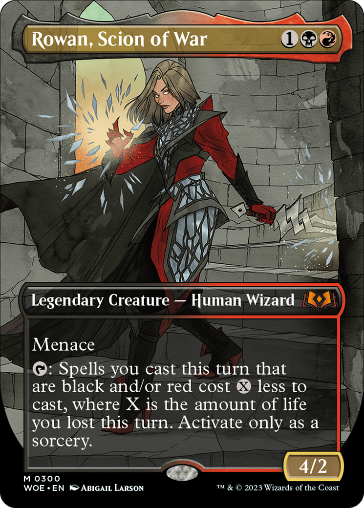 Rowan, Scion of War (Borderless) (300) - Wilds of Eldraine