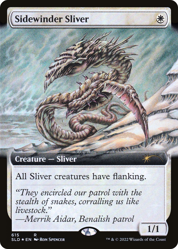 Sidewinder Sliver (Extended Art) (615) Foil - Secret Lair Drop