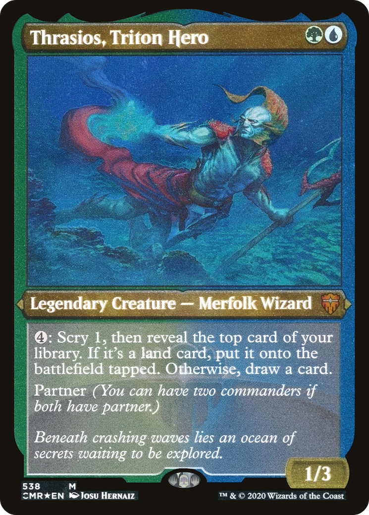 Thrasios, Triton Hero (538) Foil - Commander Legends