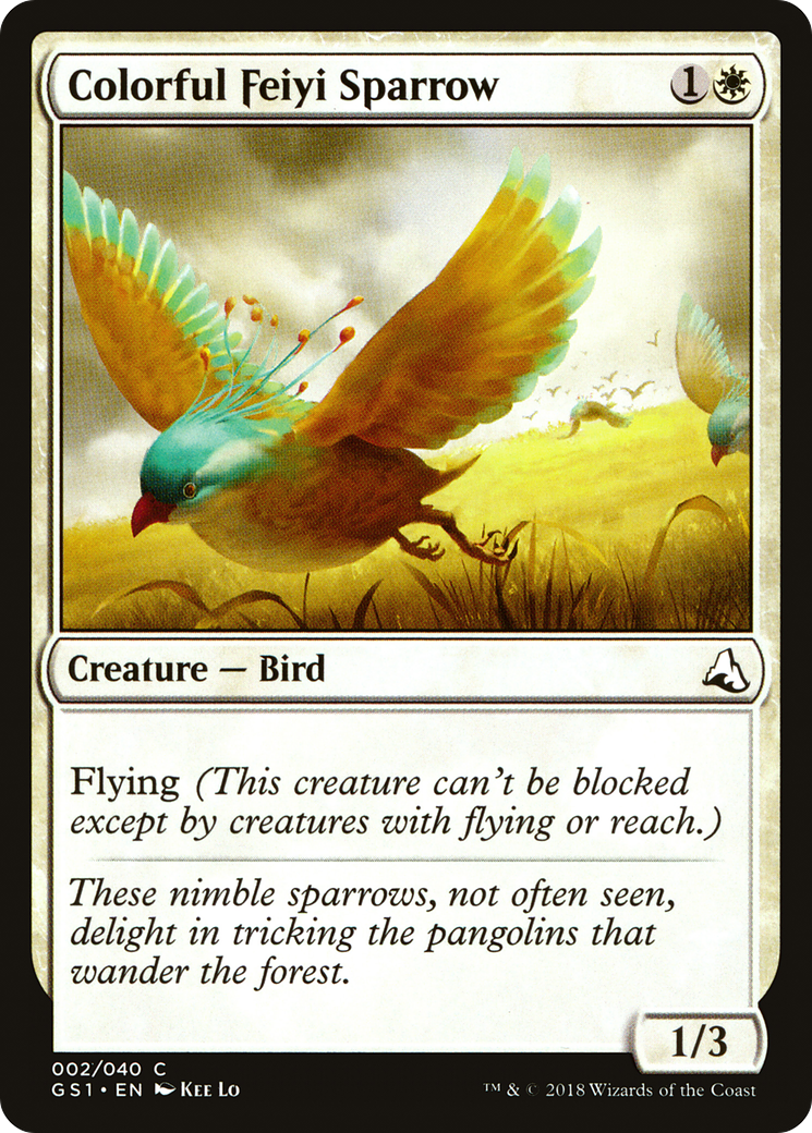 Colorful Feiyi Sparrow (002) - Global Series Jiang Yanggu & Mu Yanling