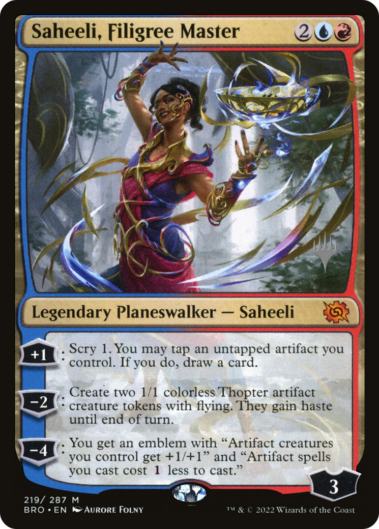 Saheeli, Filigree Master (219) Foil - The Brothers' War Promos