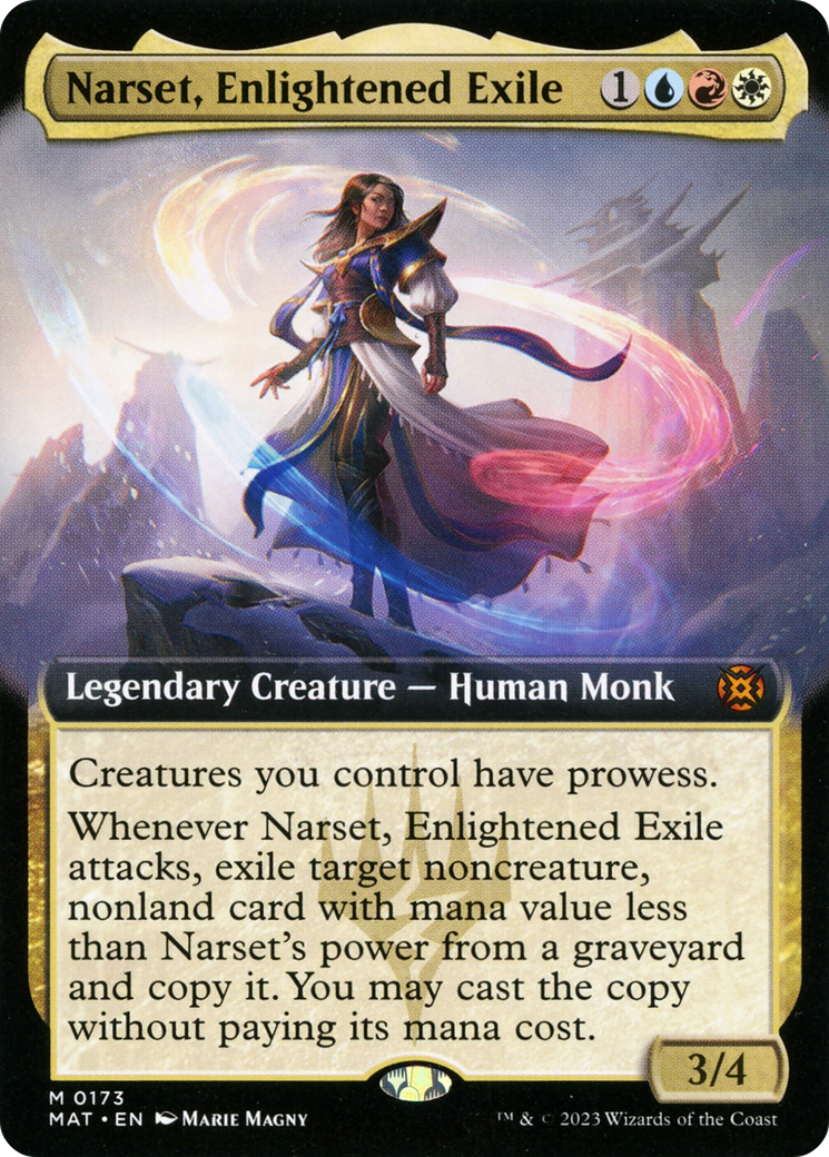 Narset, Enlightened Exile (Extended Art) (173) - March of the Machine: The Aftermath