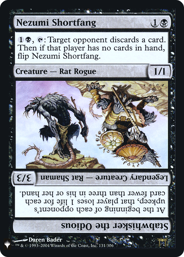 Nezumi Shortfang // Stabwhisker the Odious (CHK-131) Foil - The List