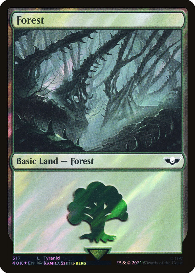 Forest (317) Surge Foil - Warhammer 40,000 Commander