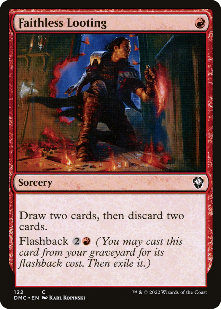 Faithless Looting (122) - Dominaria United Commander