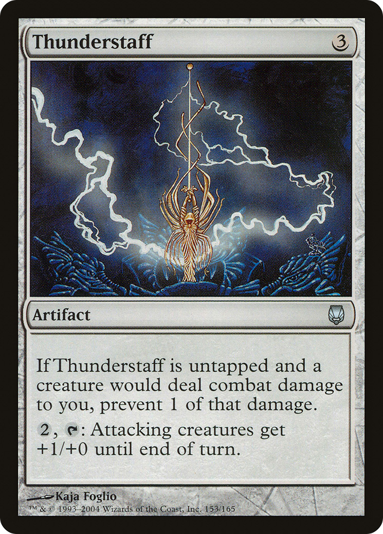 Thunderstaff (153) Foil - Darksteel