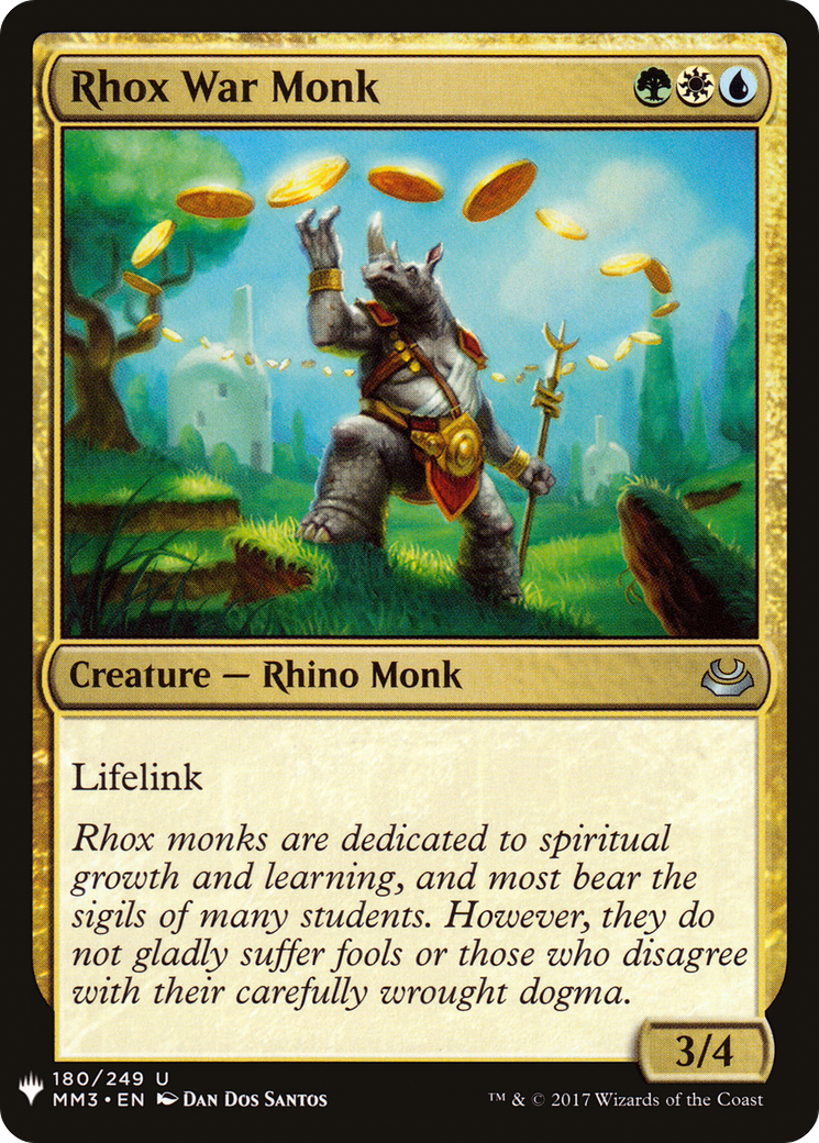 Rhox War Monk (MM3-180) - The List
