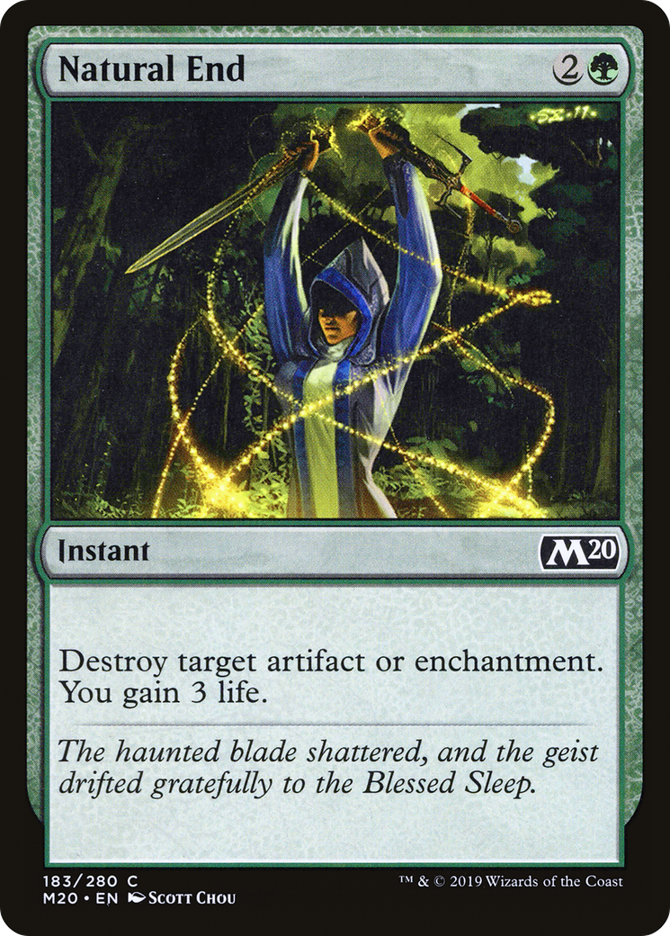 Natural End (183) Foil - Core Set 2020