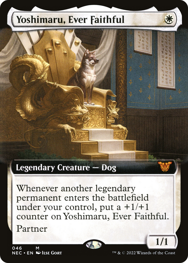 Yoshimaru, Ever Faithful (Extended Art) (046) - Neon Dynasty Commander