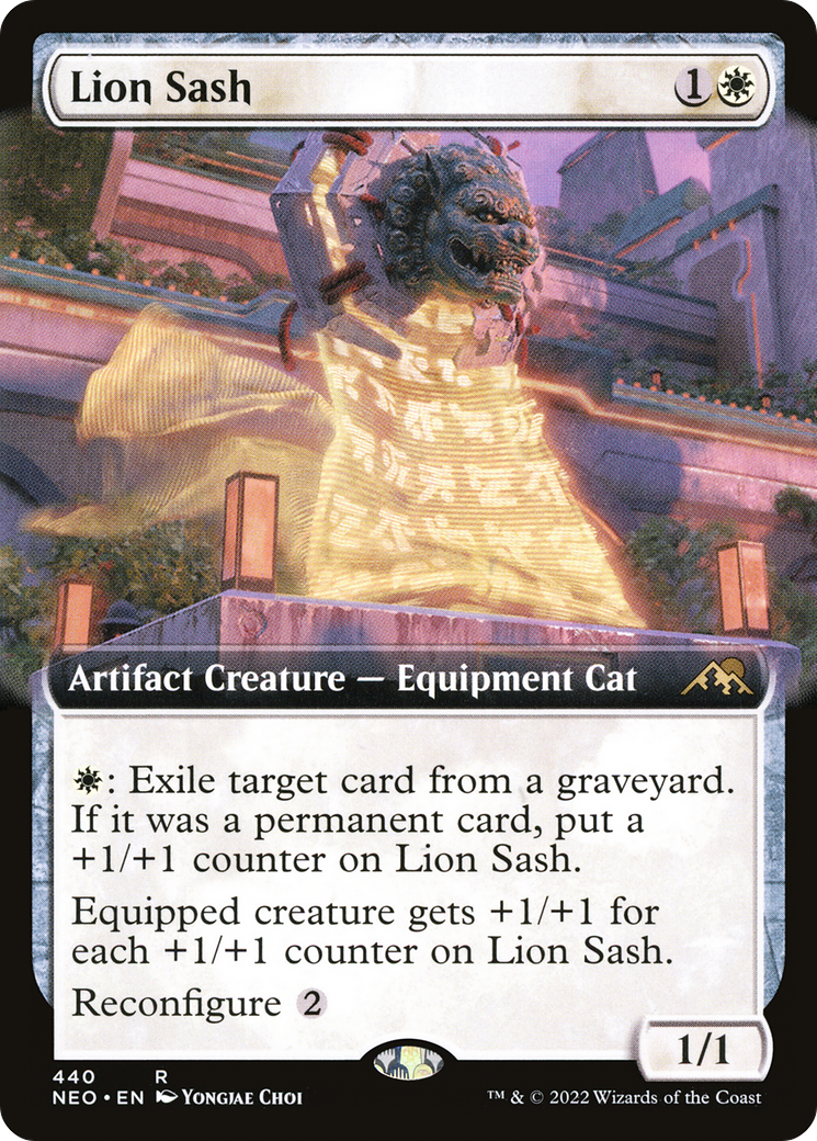 Lion Sash (Extended Art) (440) - Kamigawa: Neon Dynasty