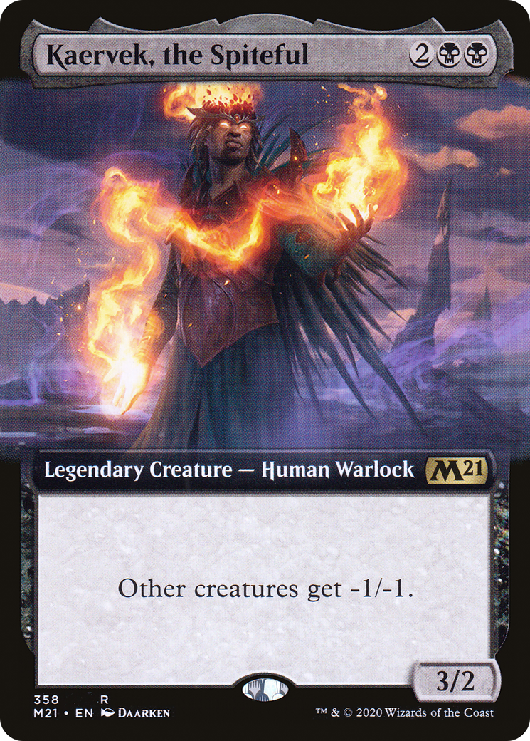 Kaervek, the Spiteful (Extended Art) (358) - Core Set 2021