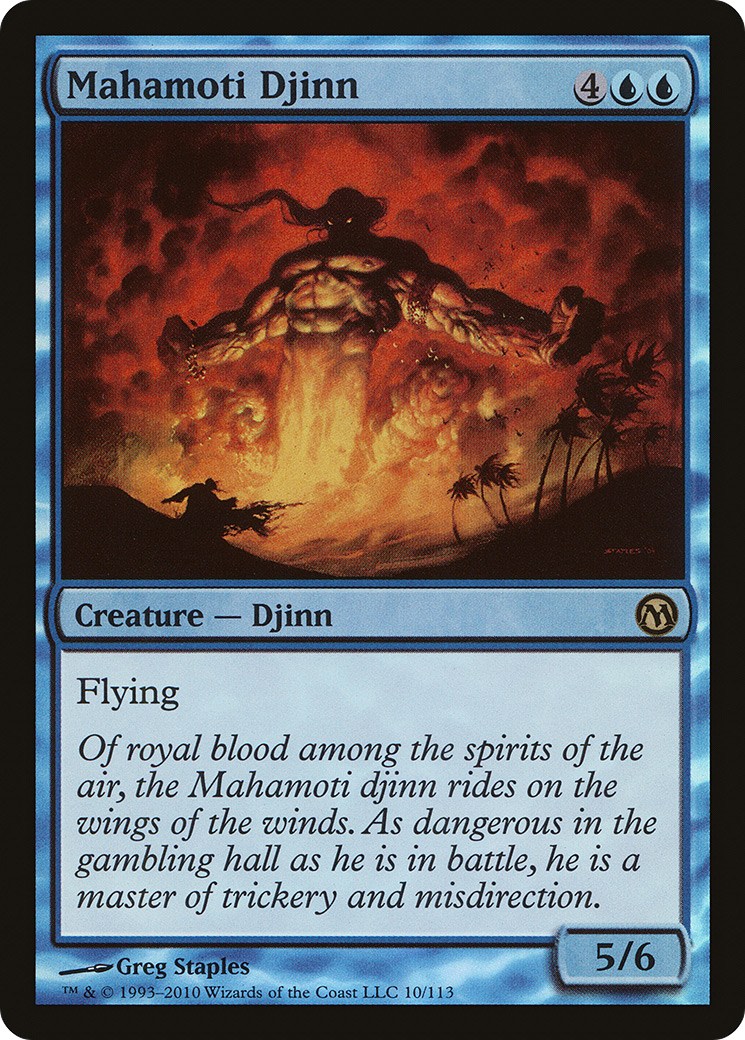 Mahamoti Djinn (010) Foil - Duels of the Planeswalkers