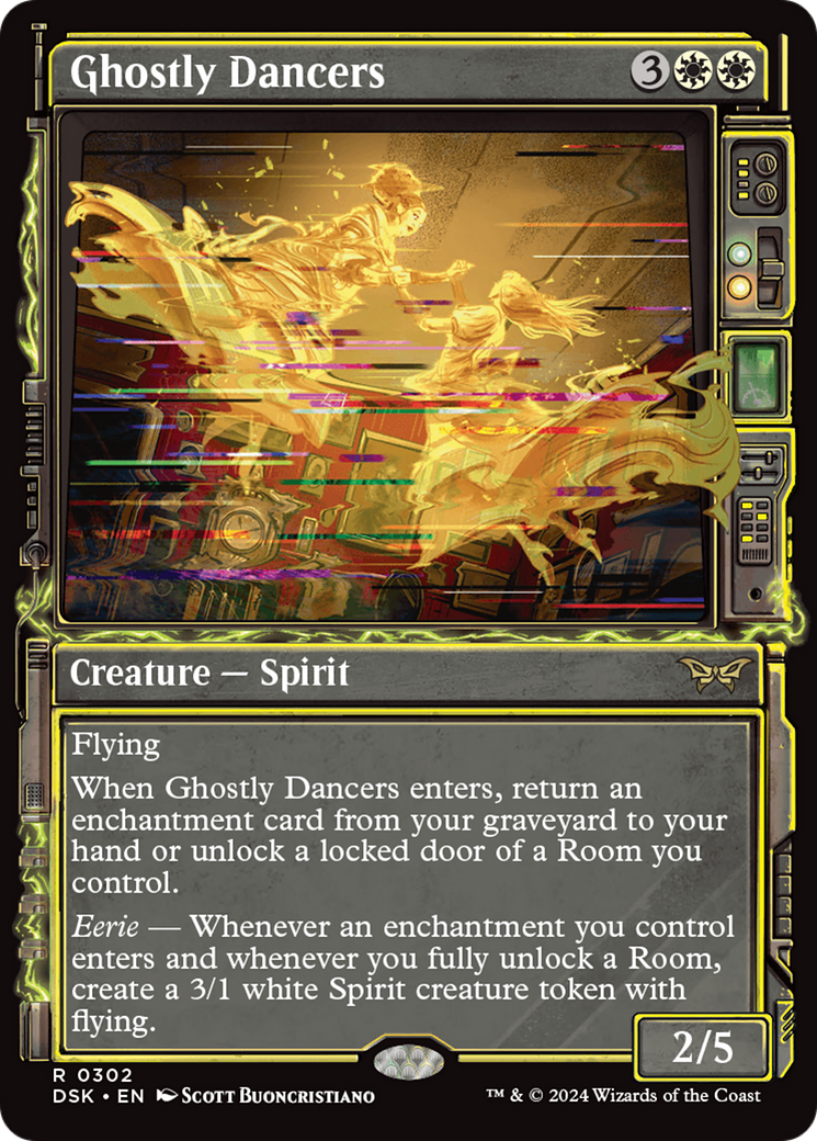 Ghostly Dancers (Showcase) (302) Foil - Duskmourn: House of Horror
