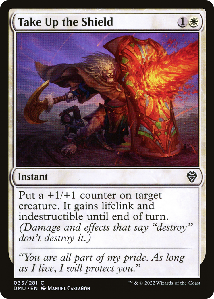 Take Up the Shield (035) Foil - Dominaria United