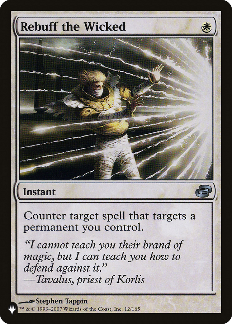 Rebuff the Wicked (12/165) - The List
