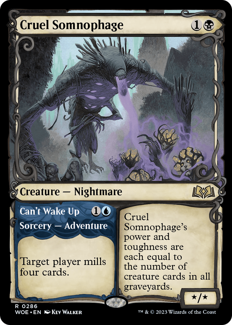 Cruel Somnophage (Showcase) (286) Foil - Wilds of Eldraine