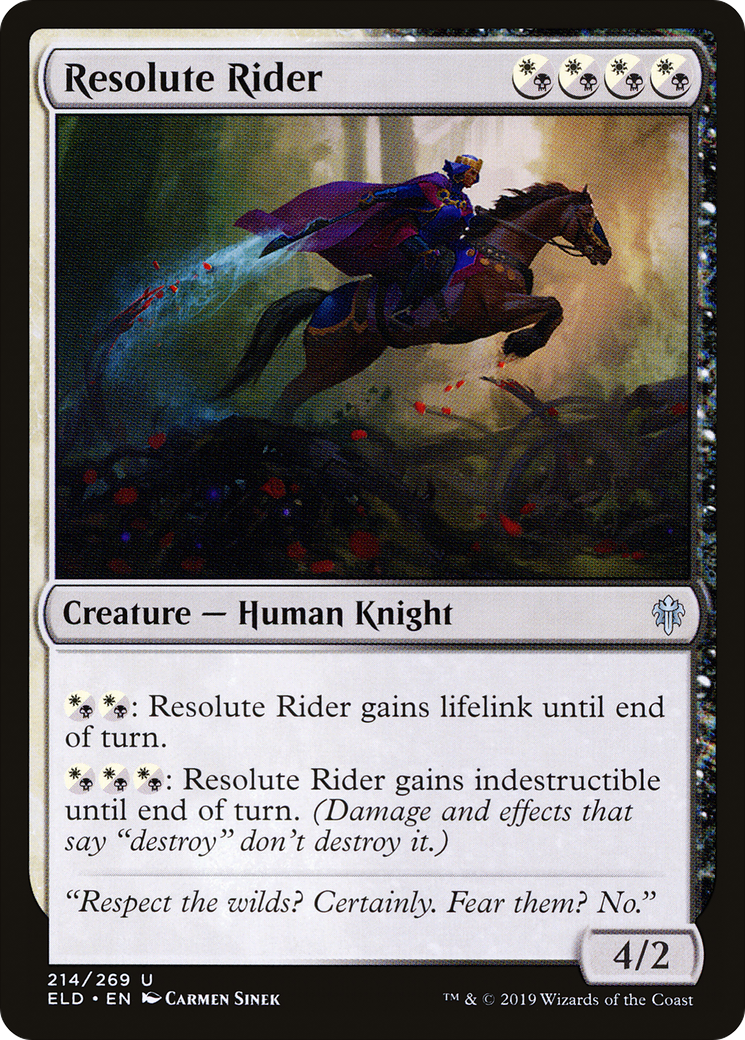 Resolute Rider (214) - Throne of Eldraine