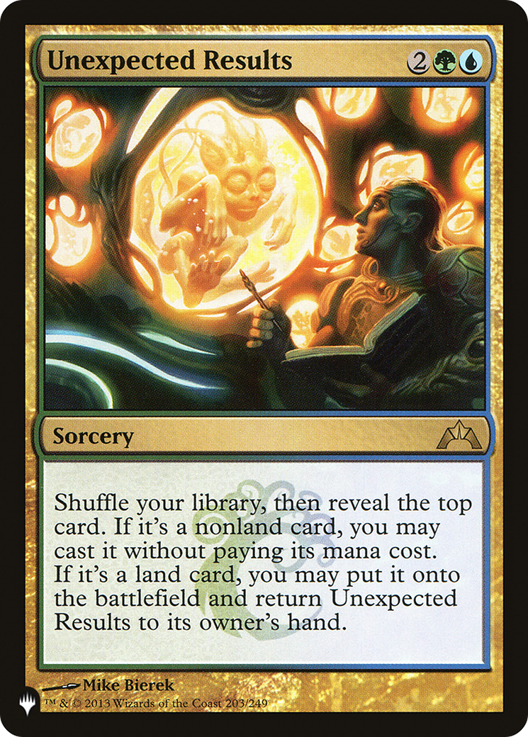 Unexpected Results (GTC-203) - The List