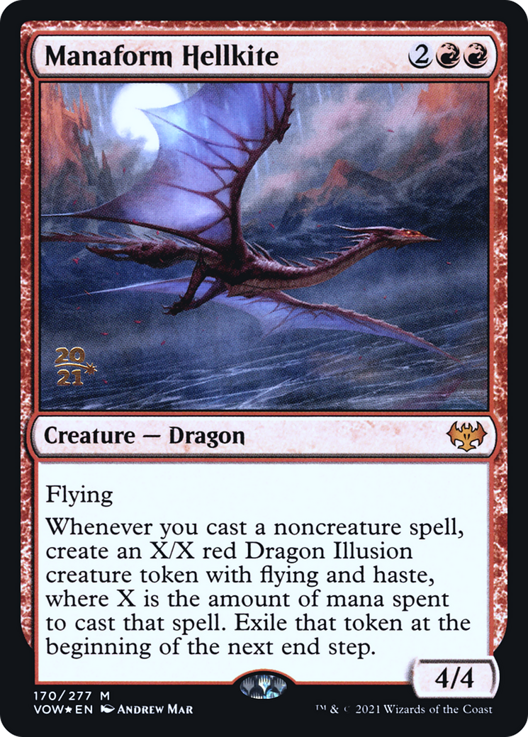 Manaform Hellkite (170s) Foil - Innistrad: Crimson Vow Promos