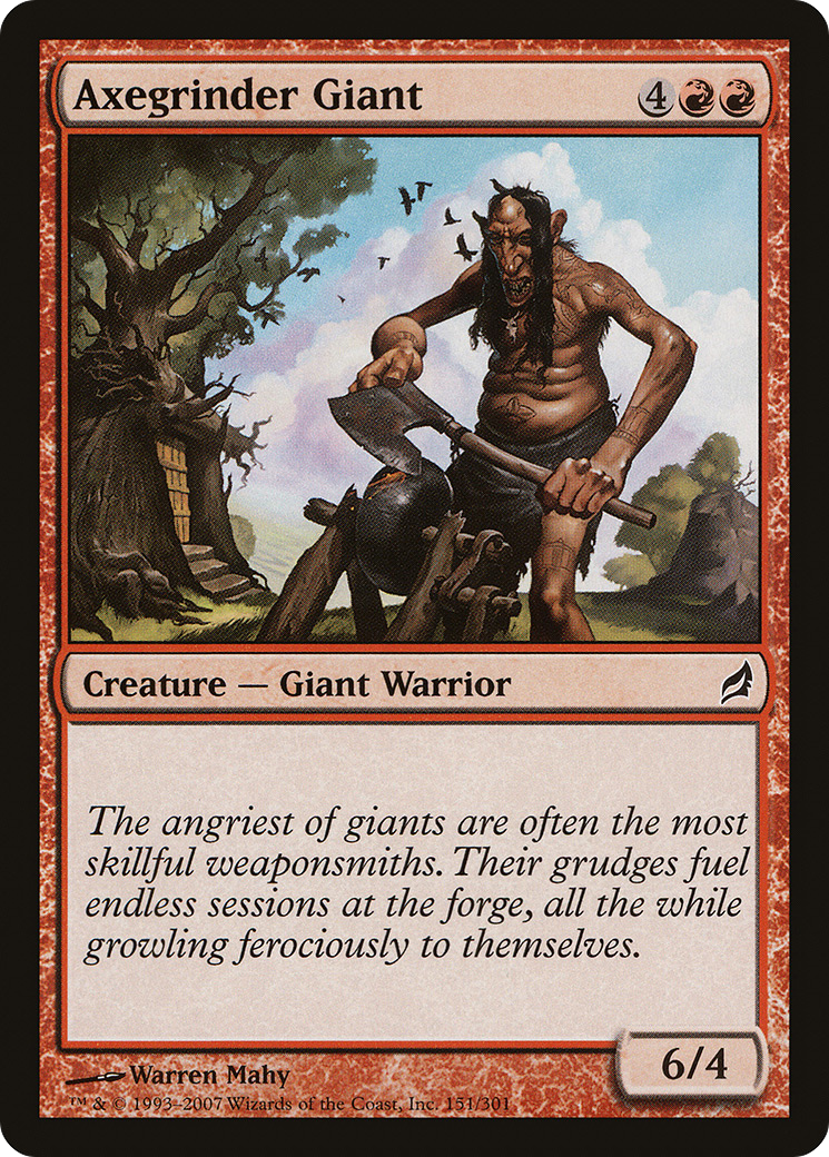 Axegrinder Giant (151) Foil - Lorwyn
