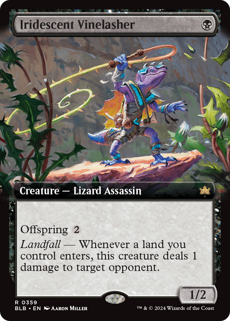 Iridescent Vinelasher (Extended Art) (359) Foil - Bloomburrow
