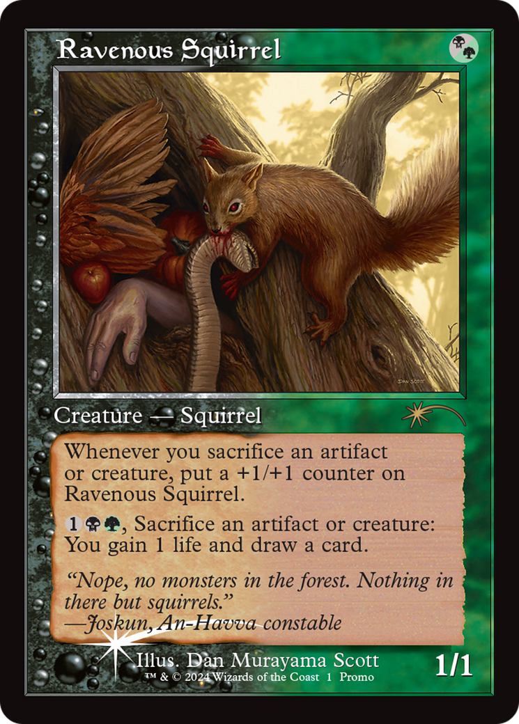 Ravenous Squirrel (Retro) (001) Foil - Wizards Play Network 2024