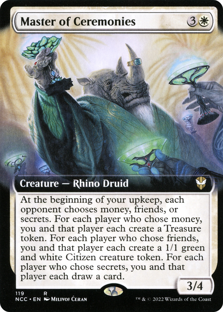 Master of Ceremonies (Extended Art) (119) - New Capenna Commander
