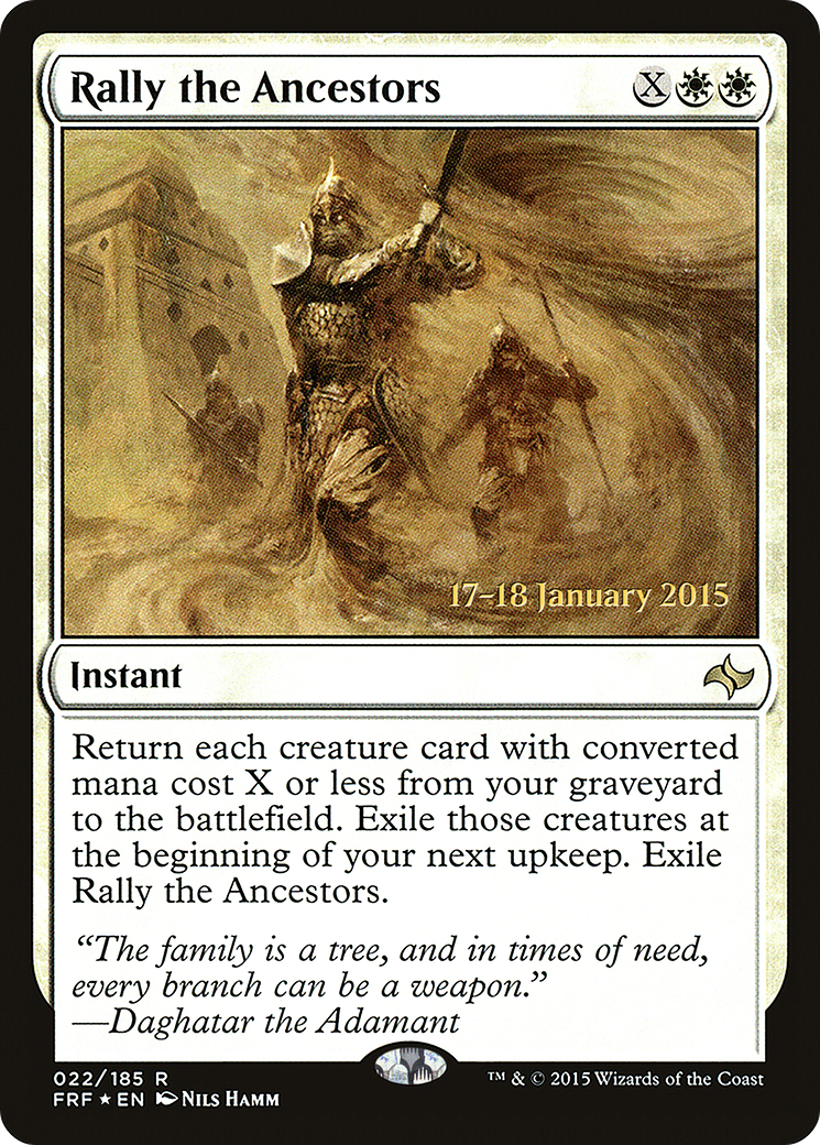 Rally the Ancestors (22s) Foil - Fate Reforged Promos